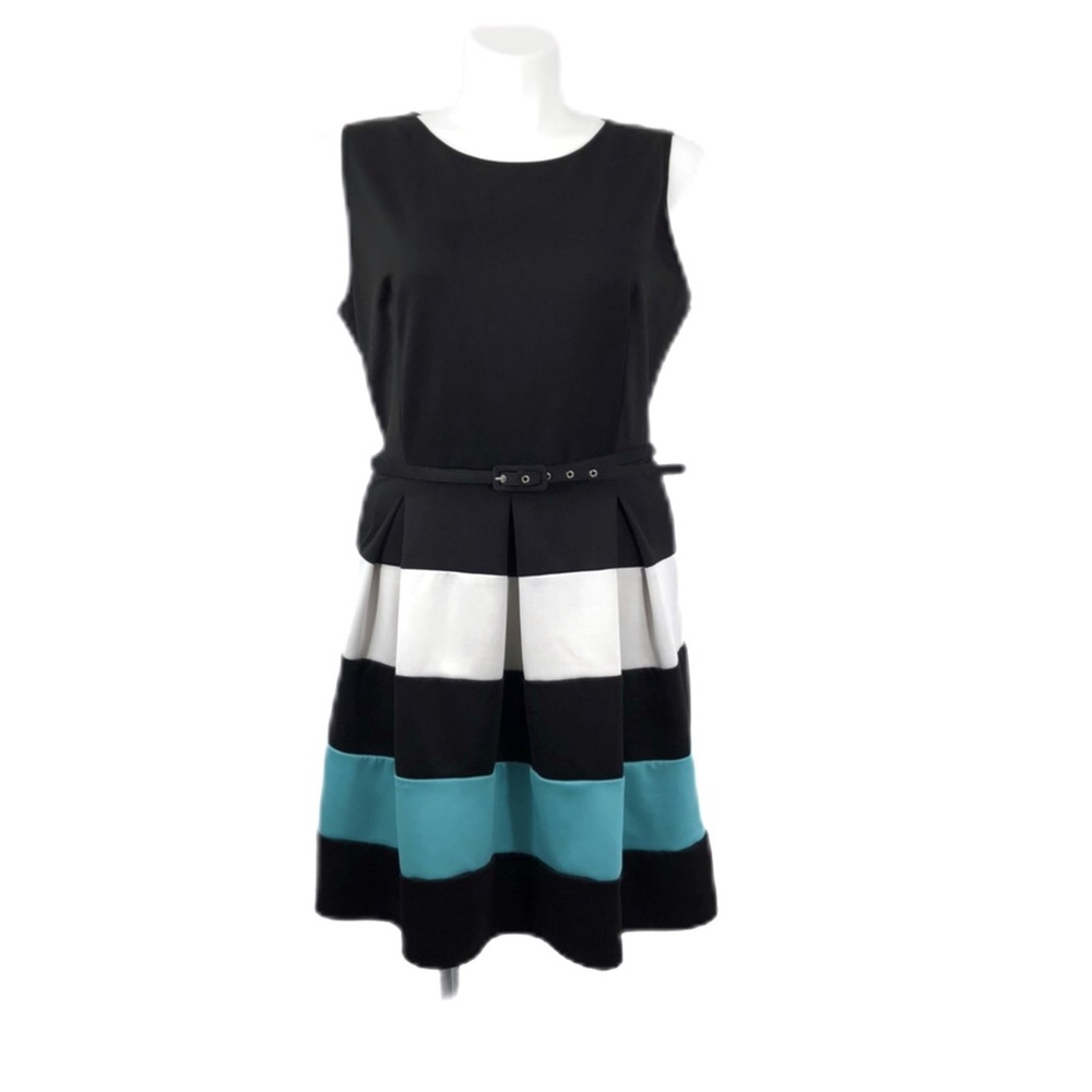 AA Studio Scuba Knit Fit and Flare Dress